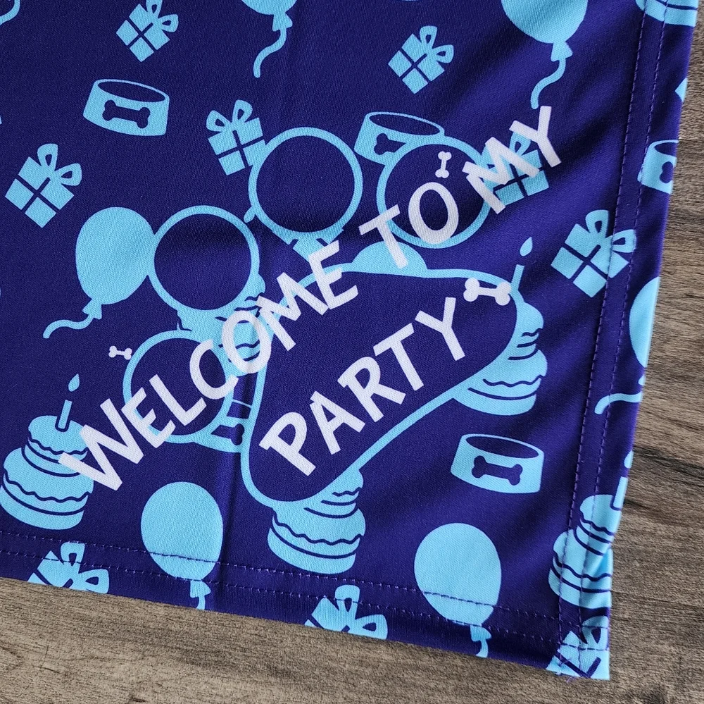 Dog Birthday Boy Welcome To My Party Bandana OSFM
